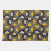 Mid-Century Modern Bronze Mustard Thunder      Geschirrtuch (Horizontal)