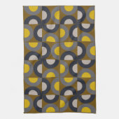 Mid-Century Modern Bronze Mustard Thunder      Geschirrtuch (Vertikal)