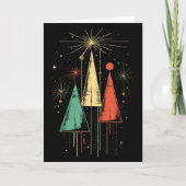 Mid Century Modern Christmas Karte (Vorderseite)