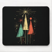 Mid Century Modern Christmas Mousepad (Vorne)