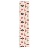 Mid Century Modern Christmas Pattern  Kurzer Tischläufer (Vorderseite)