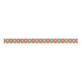 Mid Century Modern Christmas Retro Starbursts Ripsband (Vorderseite)