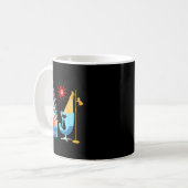 Mid-century Modern Christmas Tree And Cat In Retro Kaffeetasse (Vorderseite Links)