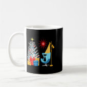Mid-century Modern Christmas Tree And Cat In Retro Kaffeetasse (Links)