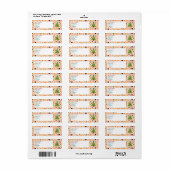 Mid Century Modern Christmas Tree Return Address (Vorne)