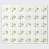 MID CENTURY MODERN CHRISTMAS TRETRO GESCHENKPAPIER (Flach)