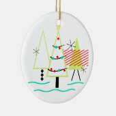 MID CENTURY MODERN CHRISTMAS TRETRO KERAMIK ORNAMENT (Rechts)