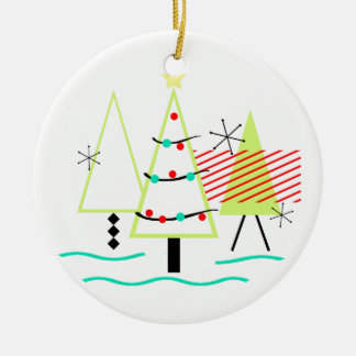 MID CENTURY MODERN CHRISTMAS TRETRO KERAMIK ORNAMENT