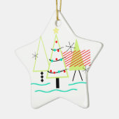 MID CENTURY MODERN CHRISTMAS TRETRO KERAMIKORNAMENT (Links)