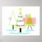 MID CENTURY MODERN CHRISTMAS TRETRO POSTER (Vorne)