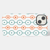 Mid-Century Modern Circle Strings iPhone Hülle (Rückseite (Horizontal))