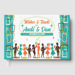 Mid-Century Modern Cocktailparty + Hochzeit Gästebuch