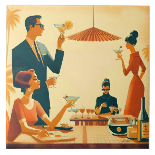 Mid Century Modern Der Martini Cocktail Kritiker Fliese