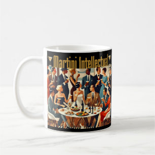 Mid Century Modern Die Martini-Intellektuellen  Kaffeetasse
