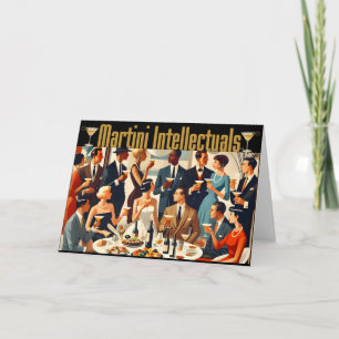 Mid Century Modern Die Martini-Intellektuellen Karte