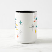 Mid Century Modern Eames Atomic Era Starbursts Tasse (Zentrum)