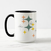 Mid Century Modern Eames Atomic Starbursts Custom Tasse (Links)