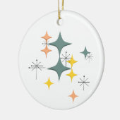 Mid Century Modern Eames Atomic Starbursts Keramik Ornament (Links)