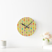 Mid-century Modern Eggs Runde Wanduhr (Zuhause)