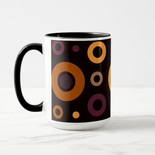 Mid-Century Modern Fall Geometric Tasse (Links)