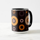 Mid-Century Modern Fall Geometric Tasse (VorderseiteRechts)