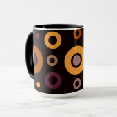 Mid-Century Modern Fall Geometric Tasse (Vorderseite Links)