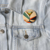 Mid Century Modern Farbblock Martini Kunst Button (Beispiel)