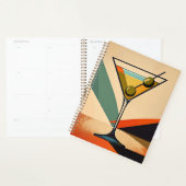 Mid Century Modern Farbblock Martini Kunst Planer (Anzeige)