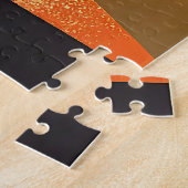 Mid Century Modern Farbblock Martini Kunst Puzzle (Seite)
