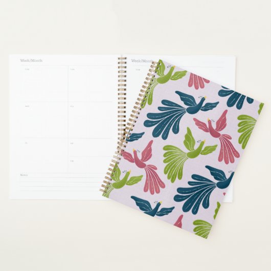 Mid-Century-Modern-Feuer-Vögel-Planer Planer (Anzeige)