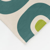 Mid Century Modern Garden Path Pattern Fleecedecke (Ecke)