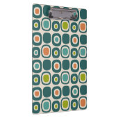 Mid Century Modern Garden Path Pattern Klemmbrett (Rechts)