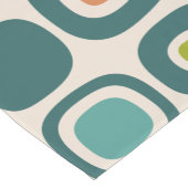 Mid Century Modern Garden Path Pattern Kurzer Tischläufer (Ecke)