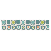 Mid Century Modern Garden Path Pattern Kurzer Tischläufer (Horizontal)