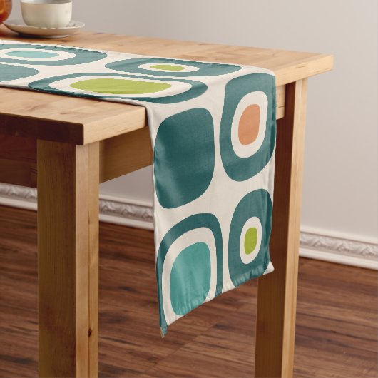 Mid Century Modern Garden Path Pattern Kurzer Tischläufer (Beispiel)
