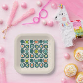 Mid Century Modern Garden Path Pattern Pappteller (Party)