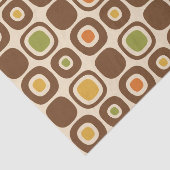 Mid Century Modern Garden Path Pattern Seidenpapier (Ausschnitt)
