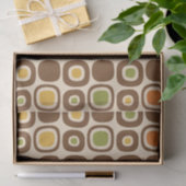 Mid Century Modern Garden Path Pattern Seidenpapier (Geschenk)