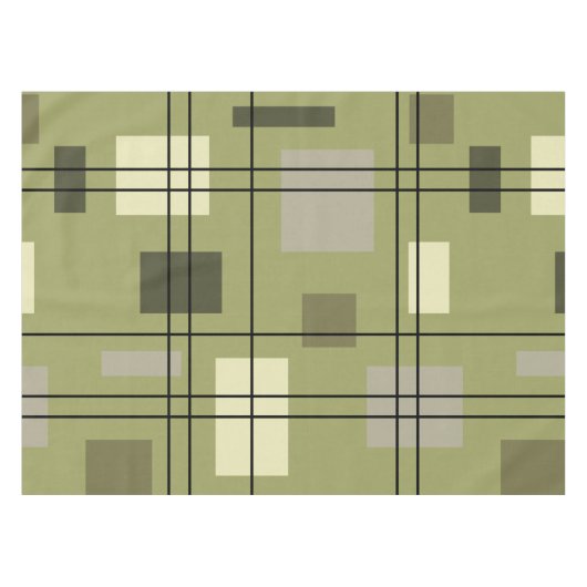 Mid Century Modern Geometric 18 Tischdecke (Vorderseite (Horizontal))