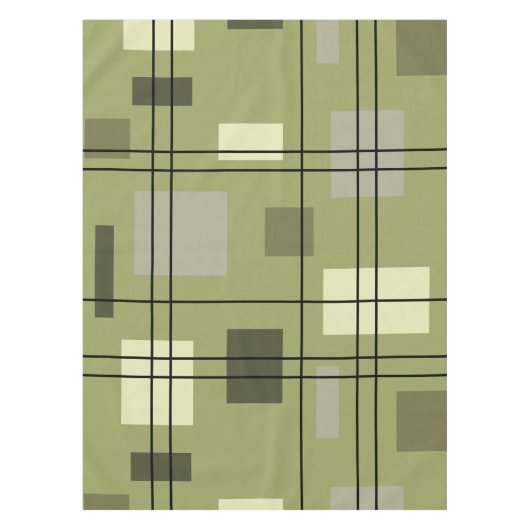 Mid Century Modern Geometric 18 Tischdecke (Vorderseite)