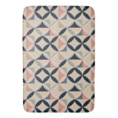 Mid Century Modern Geometric Abstract Pattern Badematte (Vorderseite Vertikal)