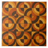 Mid Century Modern Geometric Abstract Pattern Fliese (Vorderseite)