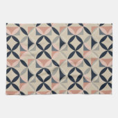 Mid Century Modern Geometric Abstract Pattern Geschirrtuch (Horizontal)