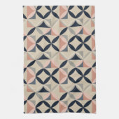 Mid Century Modern Geometric Abstract Pattern Geschirrtuch (Vertikal)