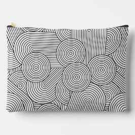 Mid Century Modern Geometric Arch Black White Zubehörtasche