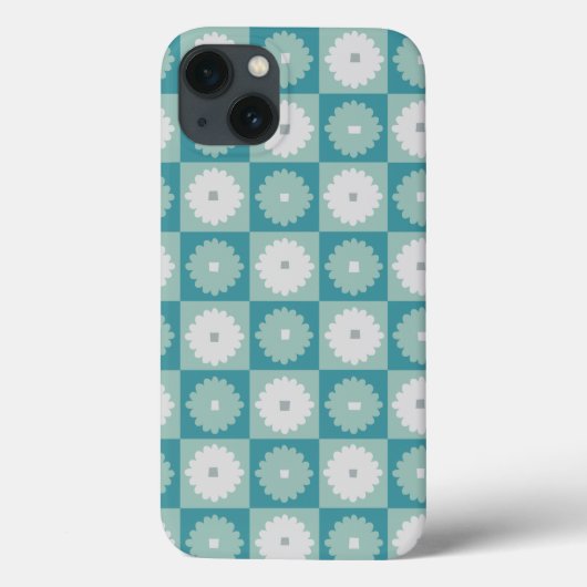 Mid Century Modern Geometric Blume iPad Mini Fall Case-Mate iPhone Hülle (Rückseite)