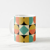 Mid Century Modern Geometric Design Kaffeetasse (Vorderseite Links)