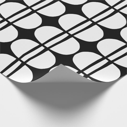 Mid Century Modern Geometric Pattern Geschenkpapier (Ecke)