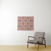 Mid-Century Modern Geometric Pattern – Retro Abstr Wandteppich (Beispiel (Horizontal))