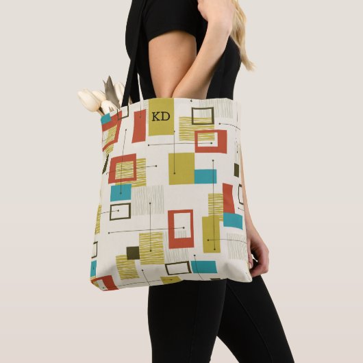  Mid-Century modern geometric shapes pattern Tasche (Von Nahem)